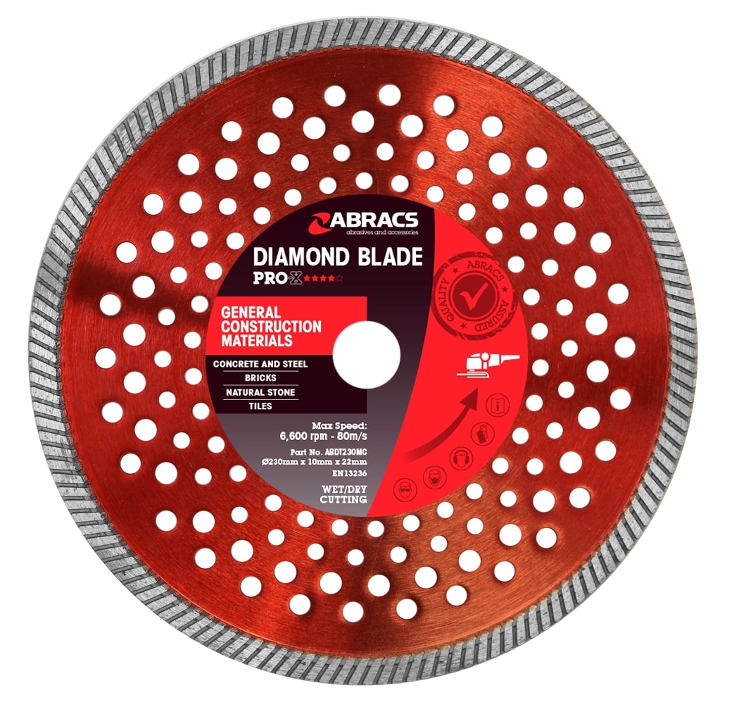 ABRACS  Diamond Blade 230mm x 10mm x 22mm GCM PRO-X
