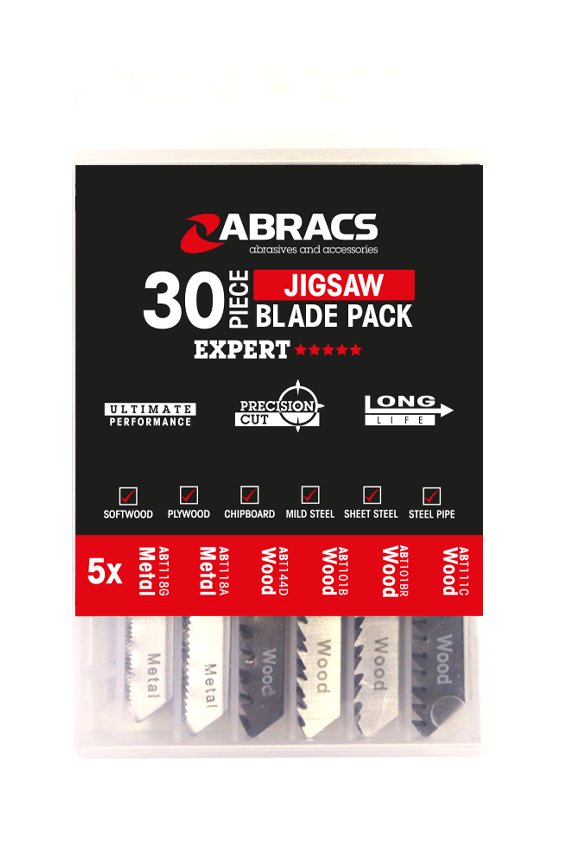 Abracs  30pc JIGSAW BLADE MIXED PACK 