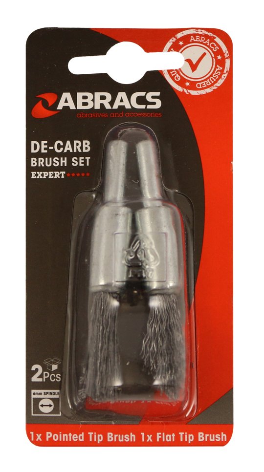 Abracs  2pc De-Carb Brush Set