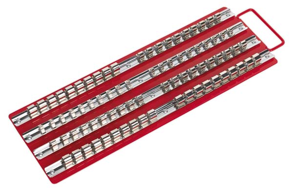 Sealey AK27051HV Socket Rail Tray 1//4/" 3//8/" /& 1//2/" Sq Drive High Visibility