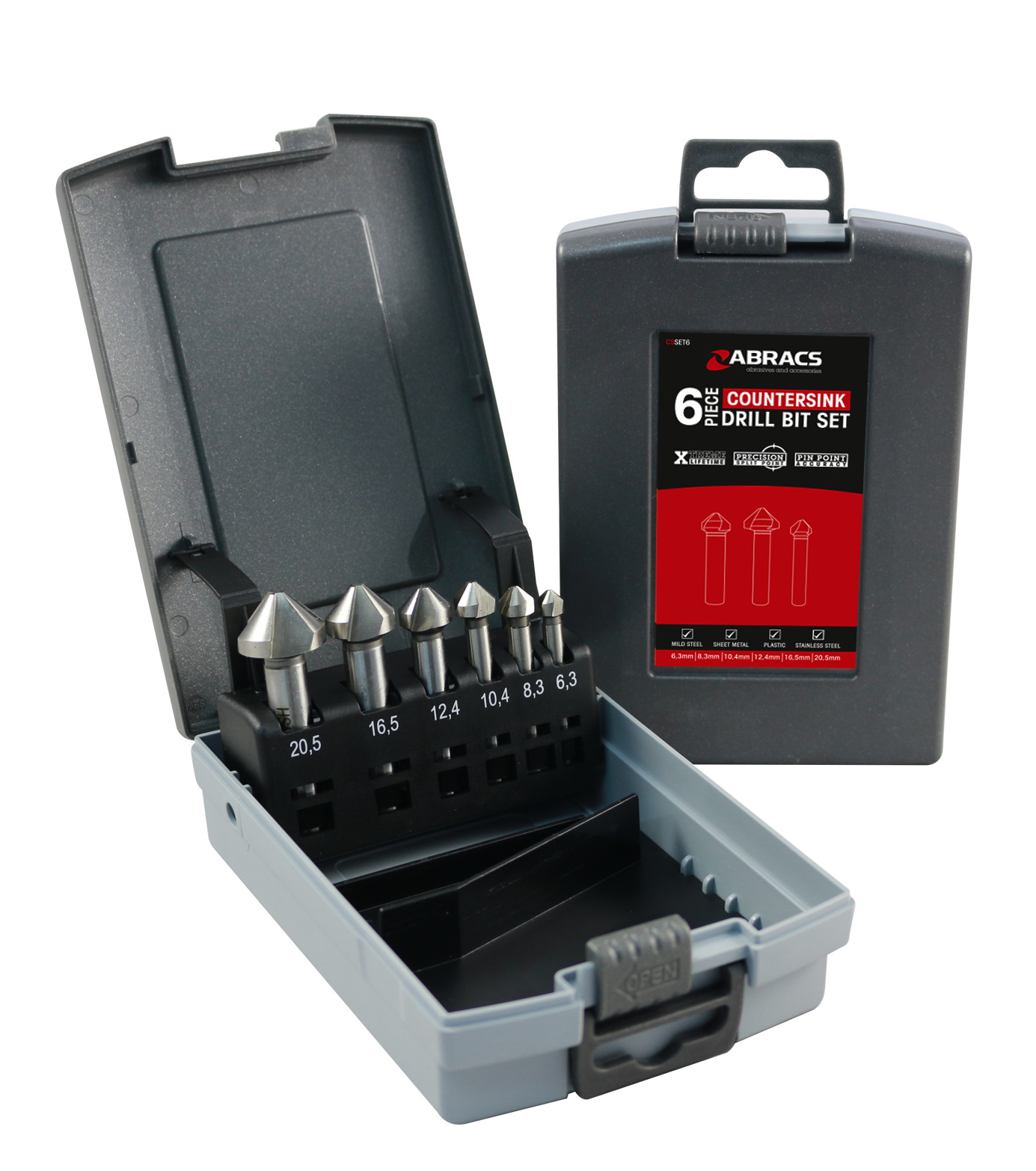 Abracs  6pc Counter Sink Set  