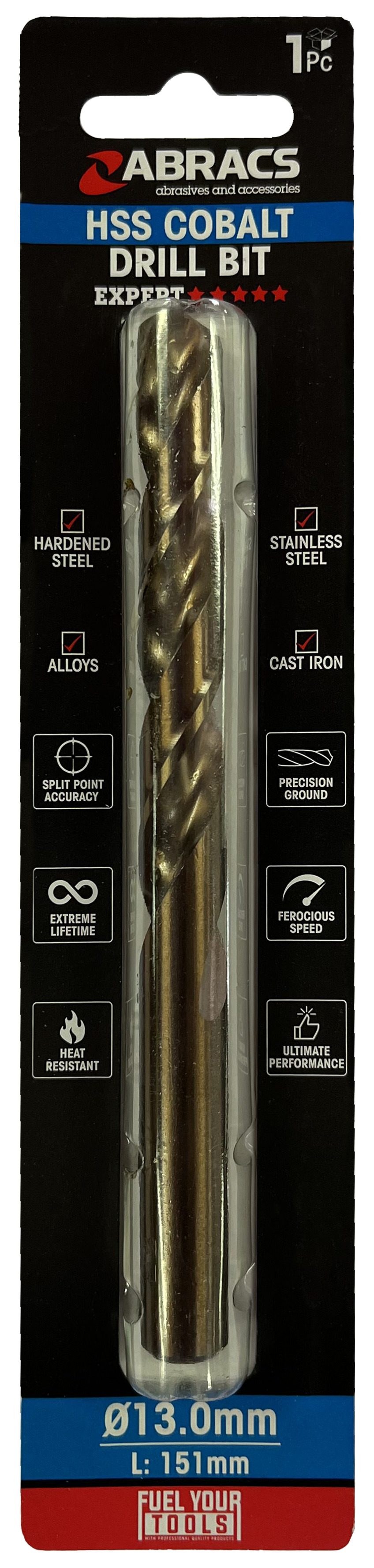 Abracs  14.0mm Cobalt (M35) HSS Drill Bit (5pc) 