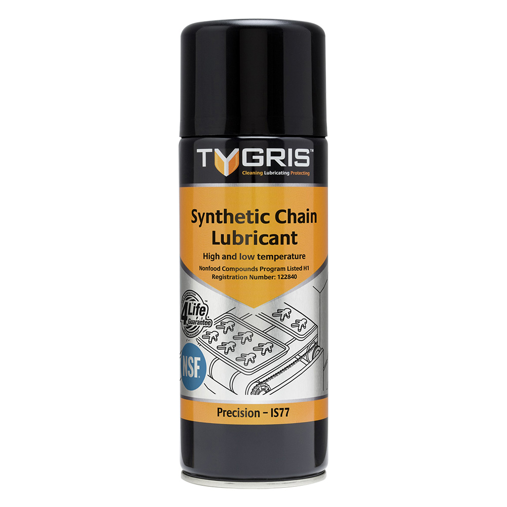 Tygris " PRECISION" Food Area Synthetic Chain Lubricant - 400 ml IS77 
