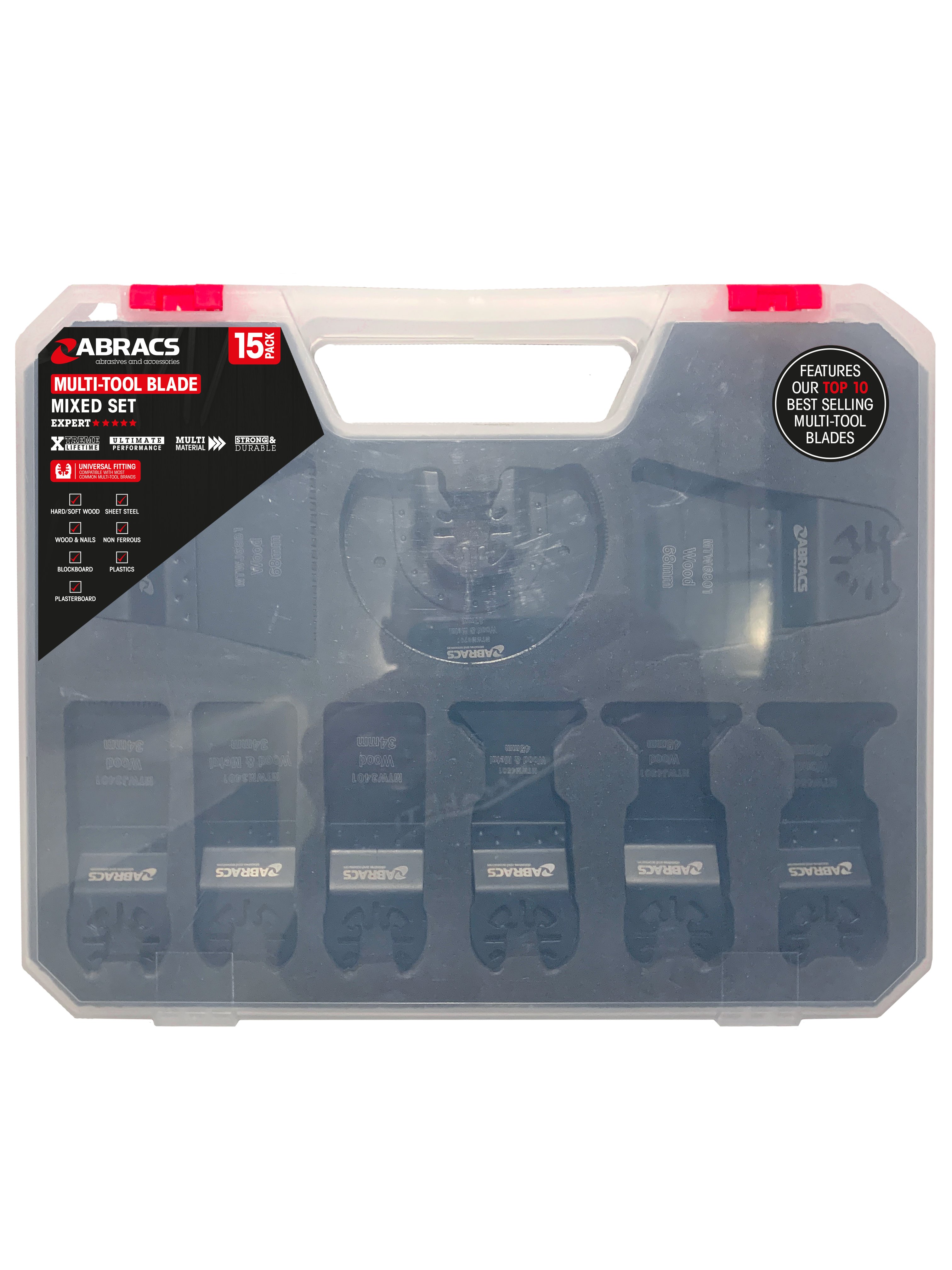 Abracs  15pc Multi-Tool Wood & Metal Blade Set 