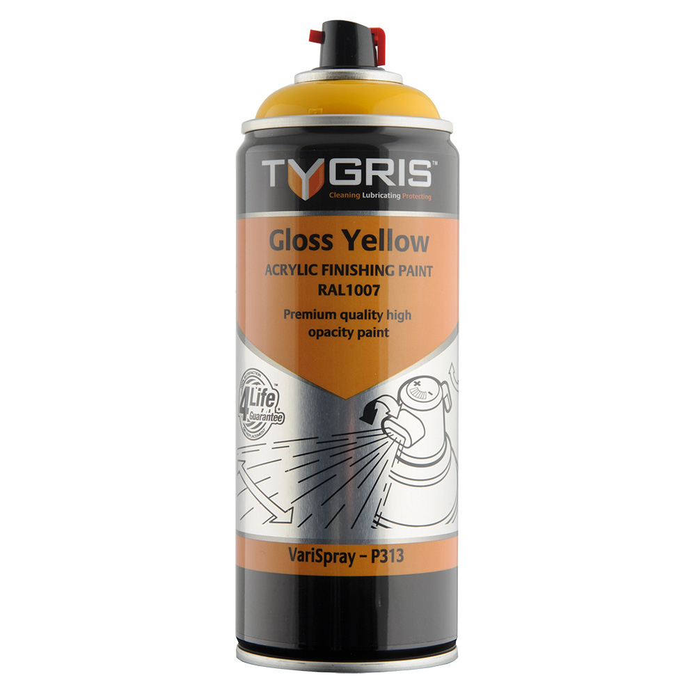 TYGRIS Gloss Yellow Paint (RAL1007) - 400 ml P313 