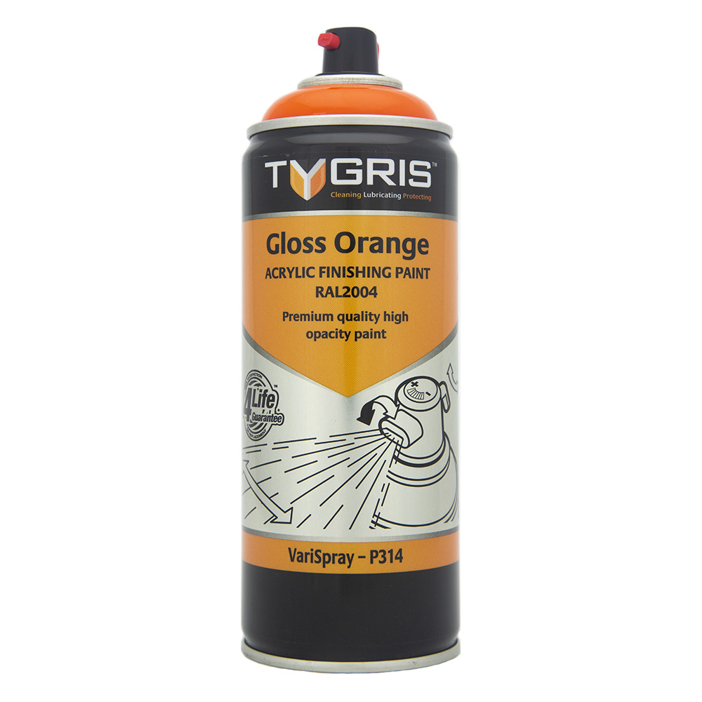 TYGRIS Gloss Orange Paint (RAL2004) - 400 ml P314 