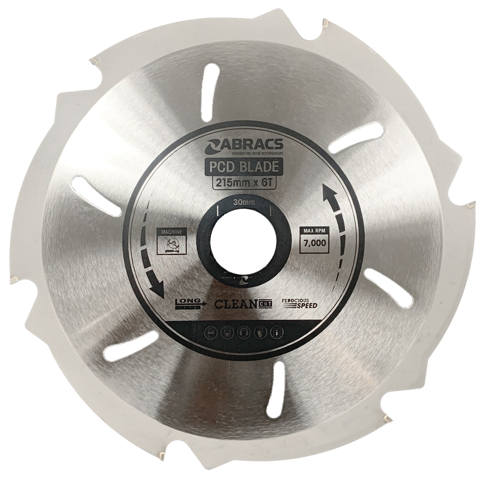 Abracs  215mm x 30mm x 6T PCD Blade  