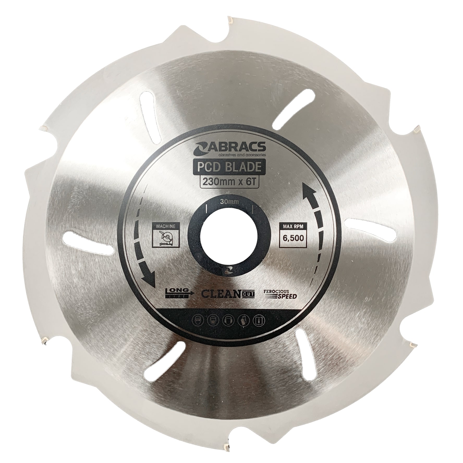 Abracs  230mm x 30mm x 6T PCD Blade  