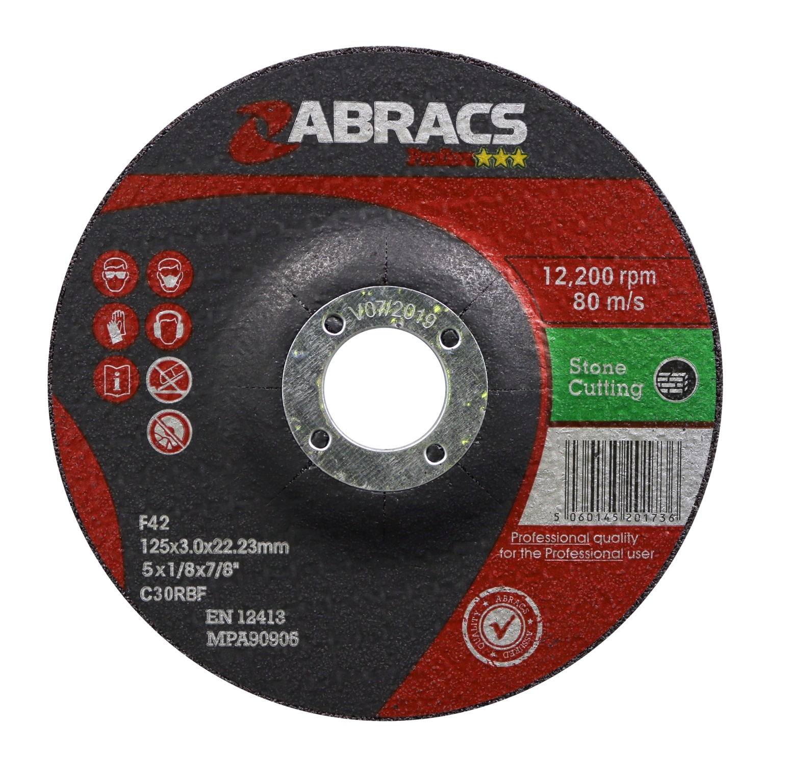 Abracs  PROFLEX 125mm x 3mm x 22mm DPC STONE Cutting Disc