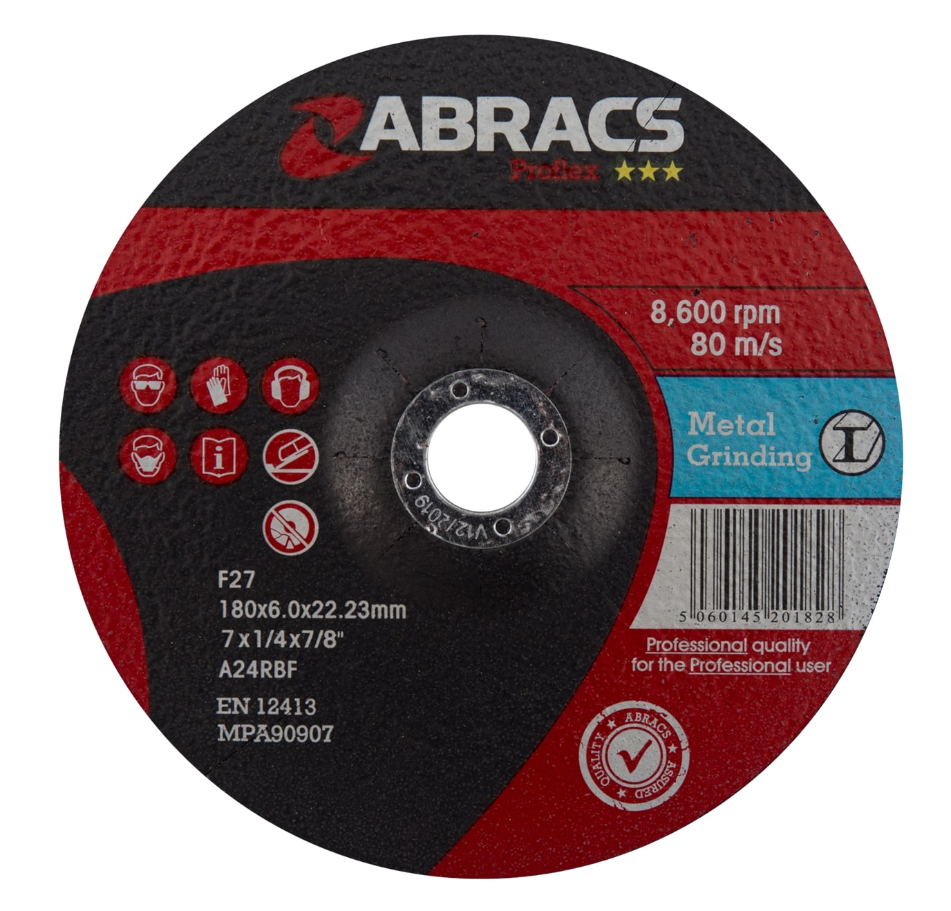 Abracs  PROFLEX 178mm x 6mm x 22mm DPC METAL Grinding Disc