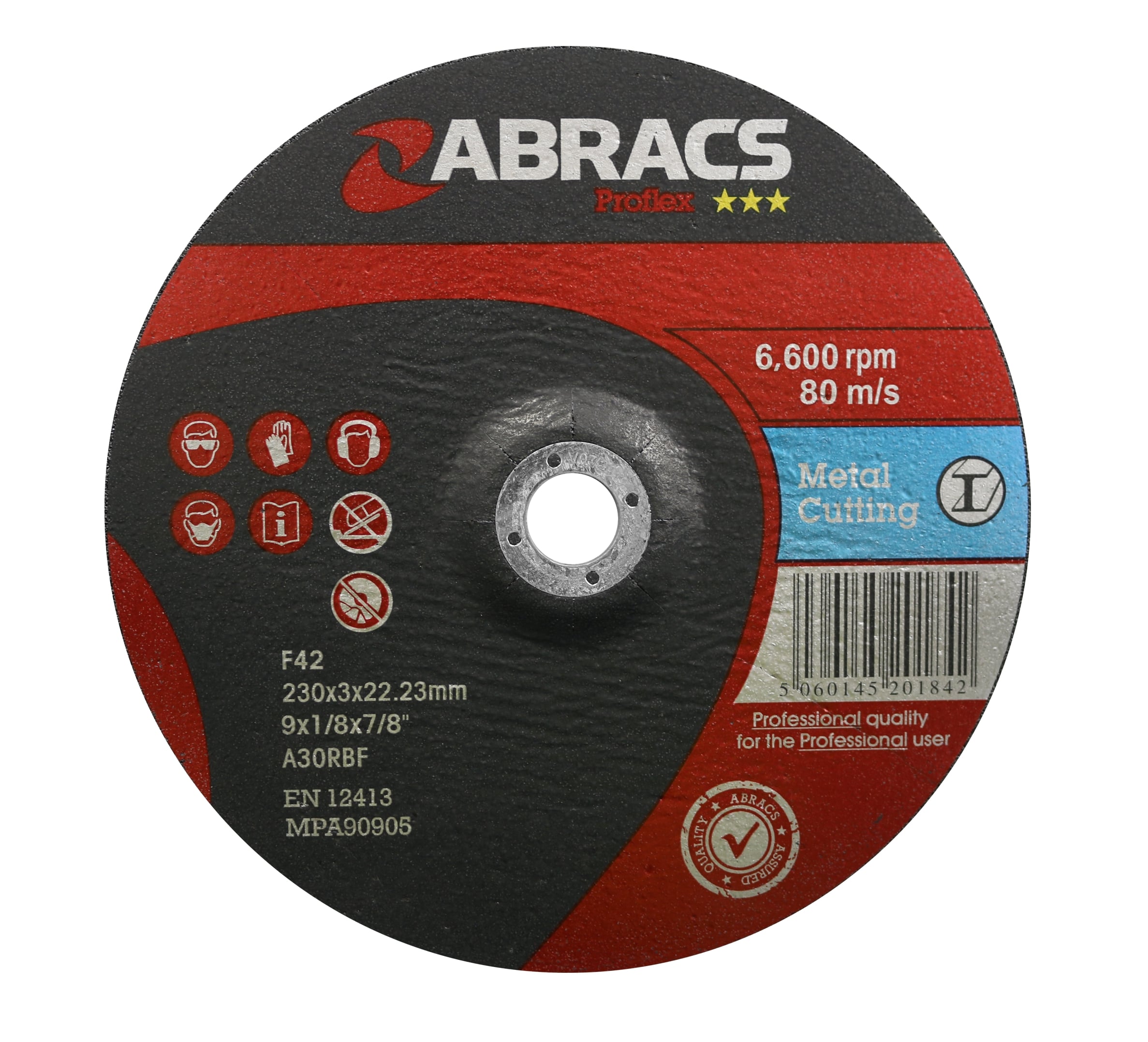 Abracs  PROFLEX 230mm x 3mm x 22mm DPC METAL Cutting Disc