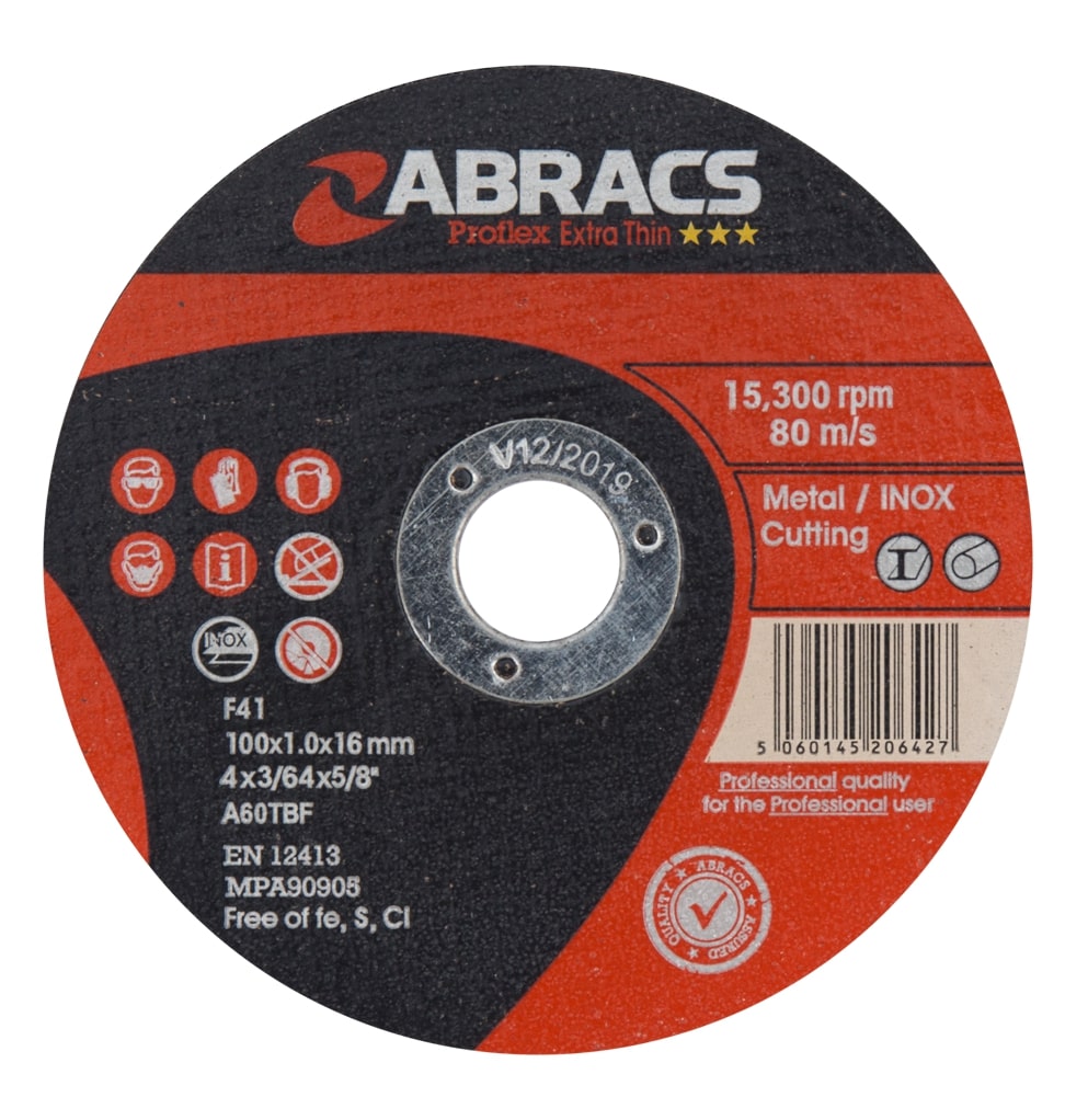 Abracs  PROFLEX EXTRA THIN 100mm x 1.0mm INOX Cutting Disc