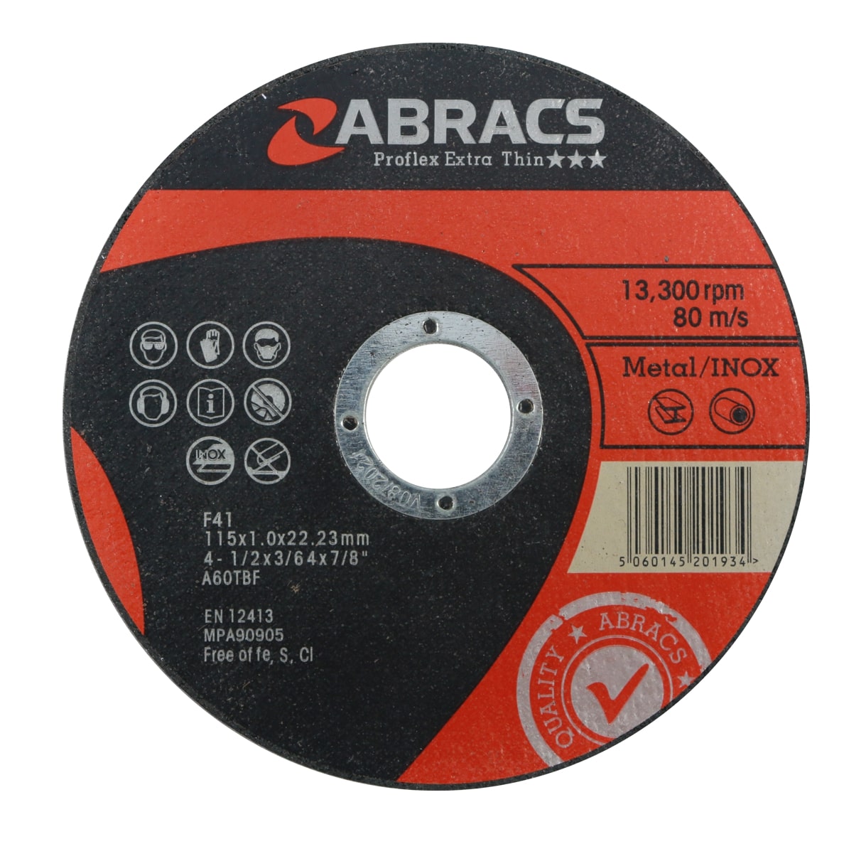 Abracs  PROFLEX EXTRA THIN 115mm x 1.0mm INOX Cutting Disc