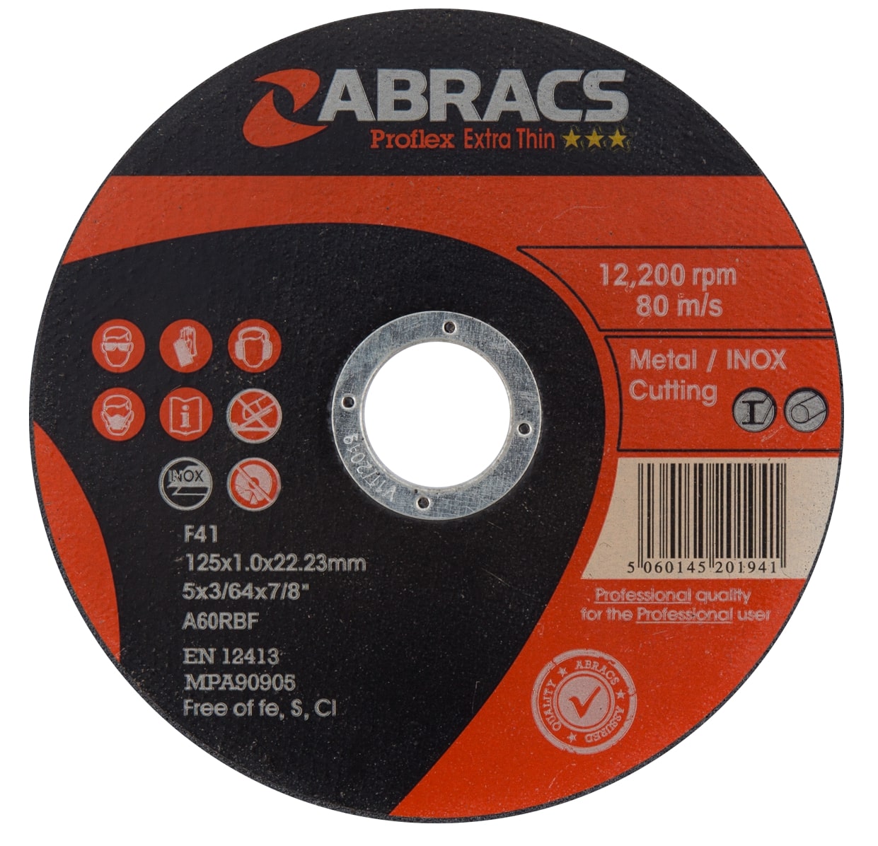 Abracs  PROFLEX EXTRA THIN 125mm x 1.0mm INOX Cutting Disc