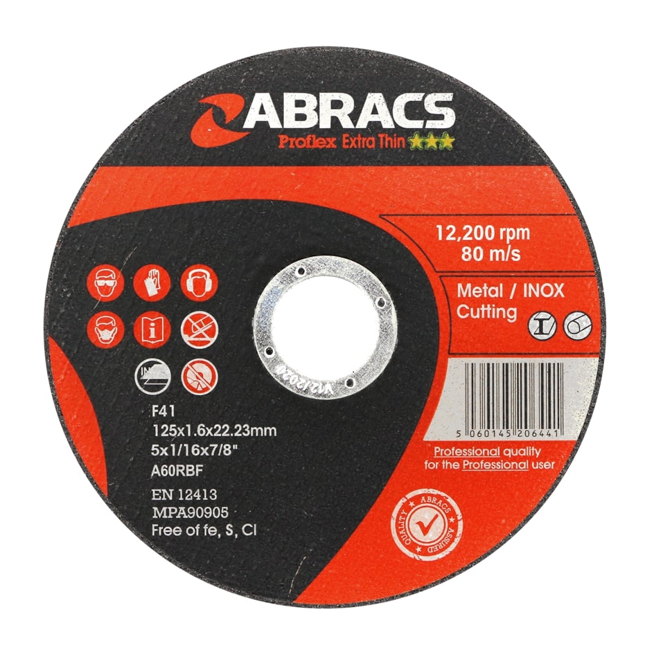 Abracs  PROFLEX EXTRA THIN 125mm x 1.6mm INOX Cutting Disc