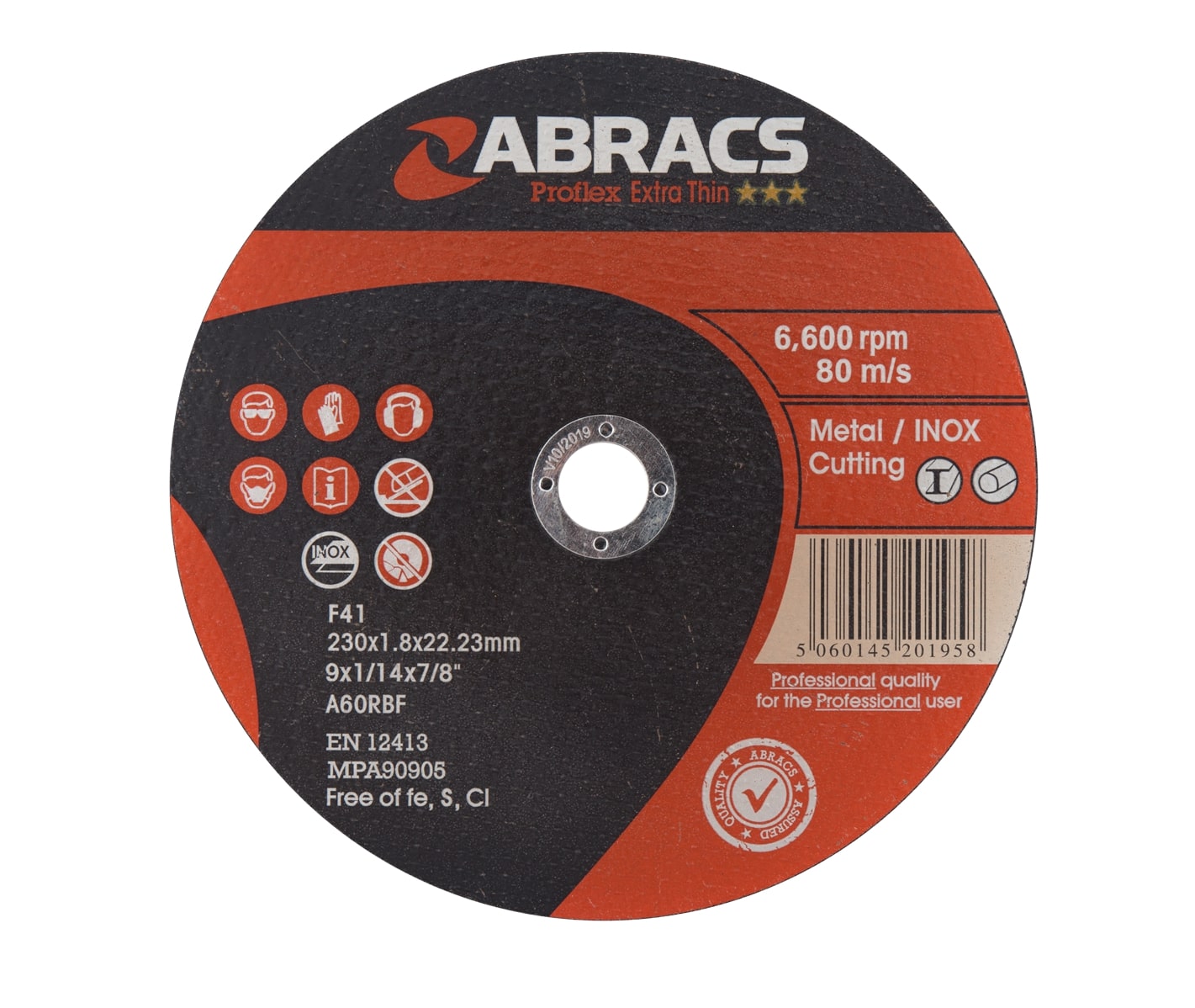 Abracs  PROFLEX EXTRA THIN 230mm x 1.8mm INOX Cutting Disc