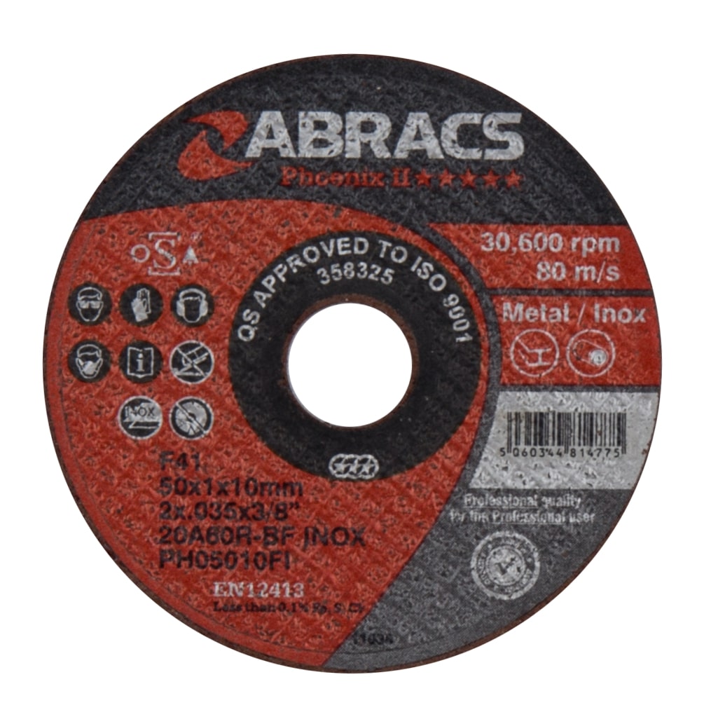 Abracs  50mm x 1.0mm x 10mm PHOENIX II Cutting Disc