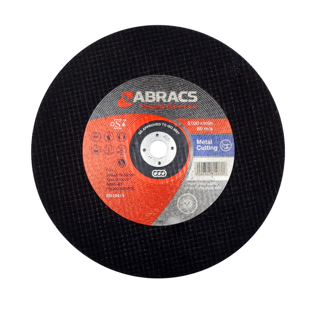 Abracs  PHOENIX 300mm x 3.5mm x 20mm FLAT METAL Cutting Disc