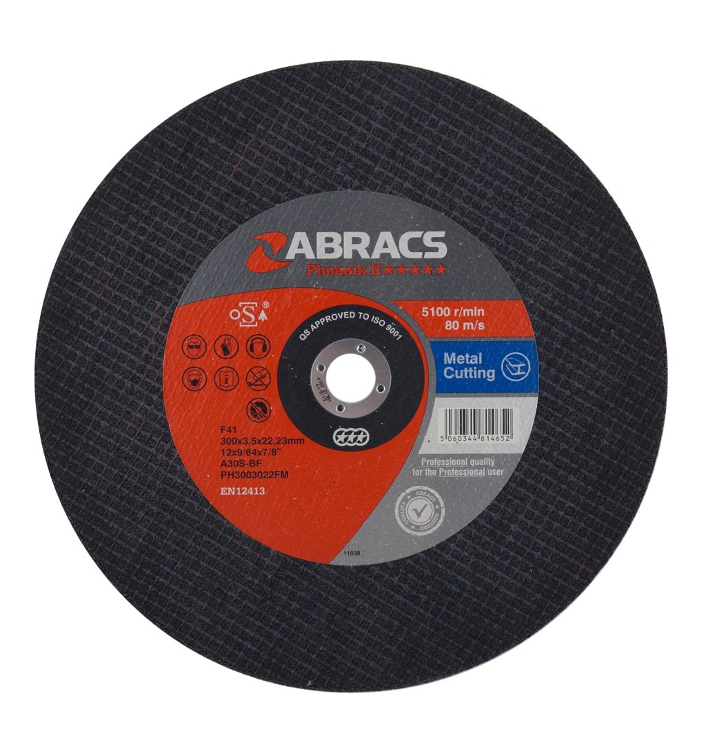 Abracs  PHOENIX 300mm x 3.5mm x 22mm FLAT METAL Cutting Disc