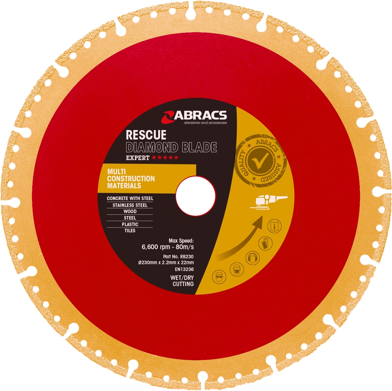 Abracs  230mm x 22mm Rescue Blade  