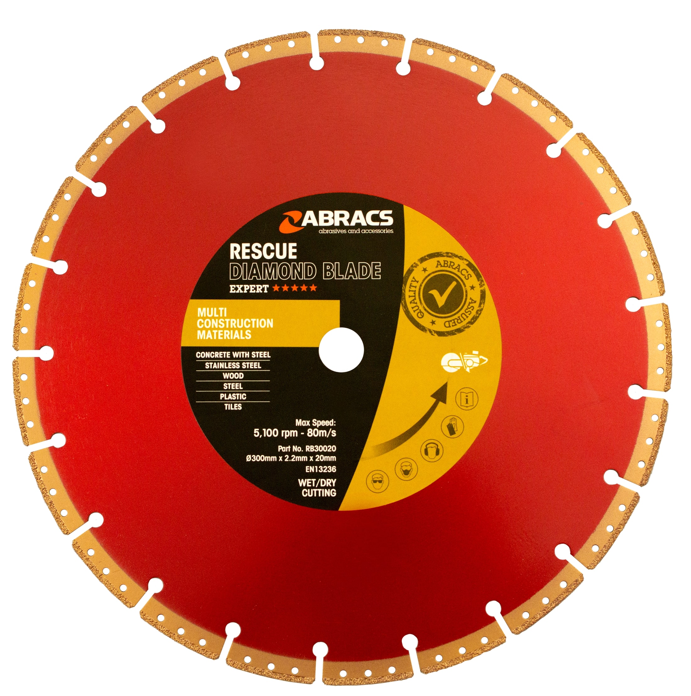 Abracs  300mm x 20mm Rescue Blade  