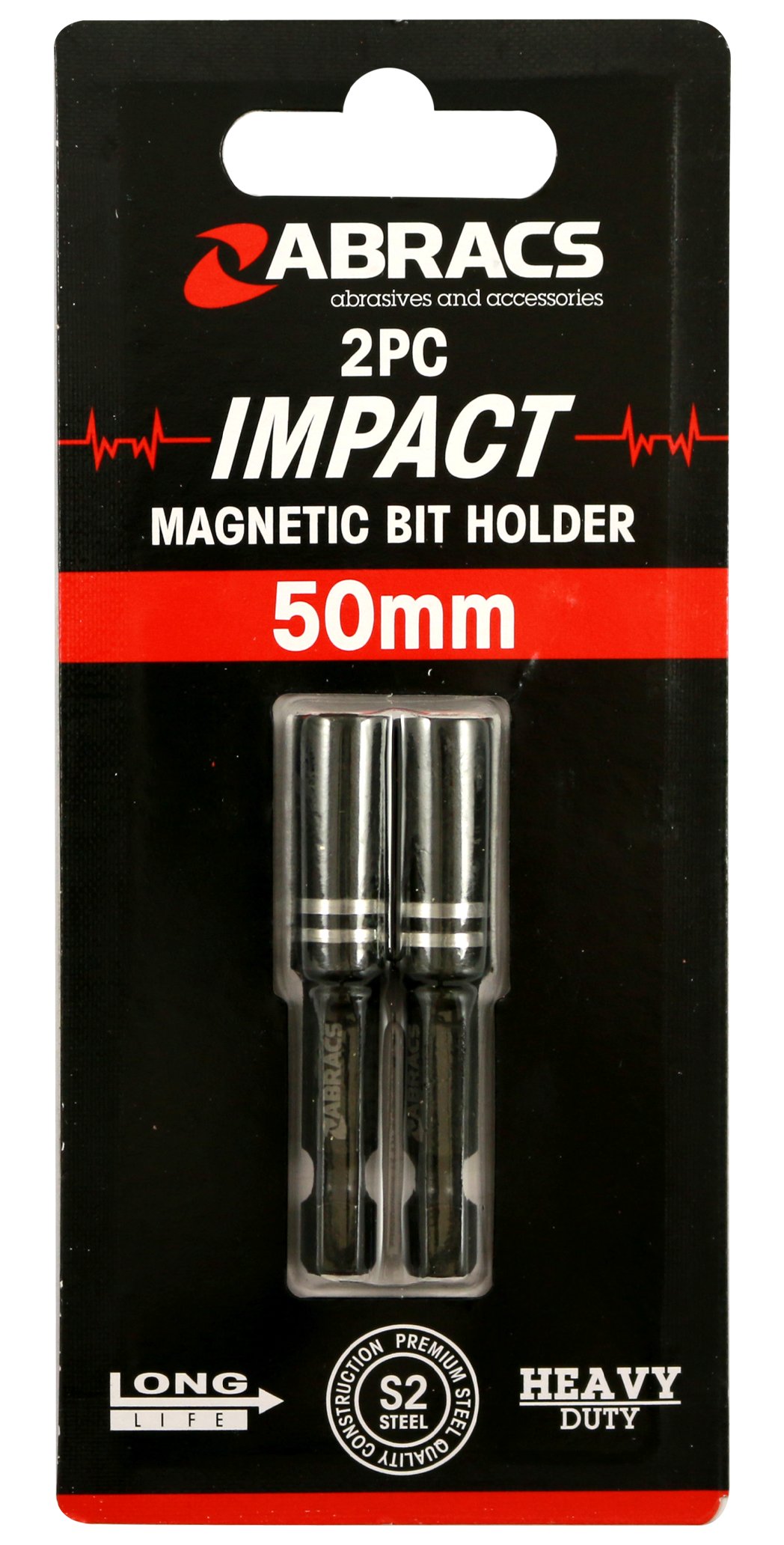 Abracs  50mm Magnetic Bit Holder (2pc) 