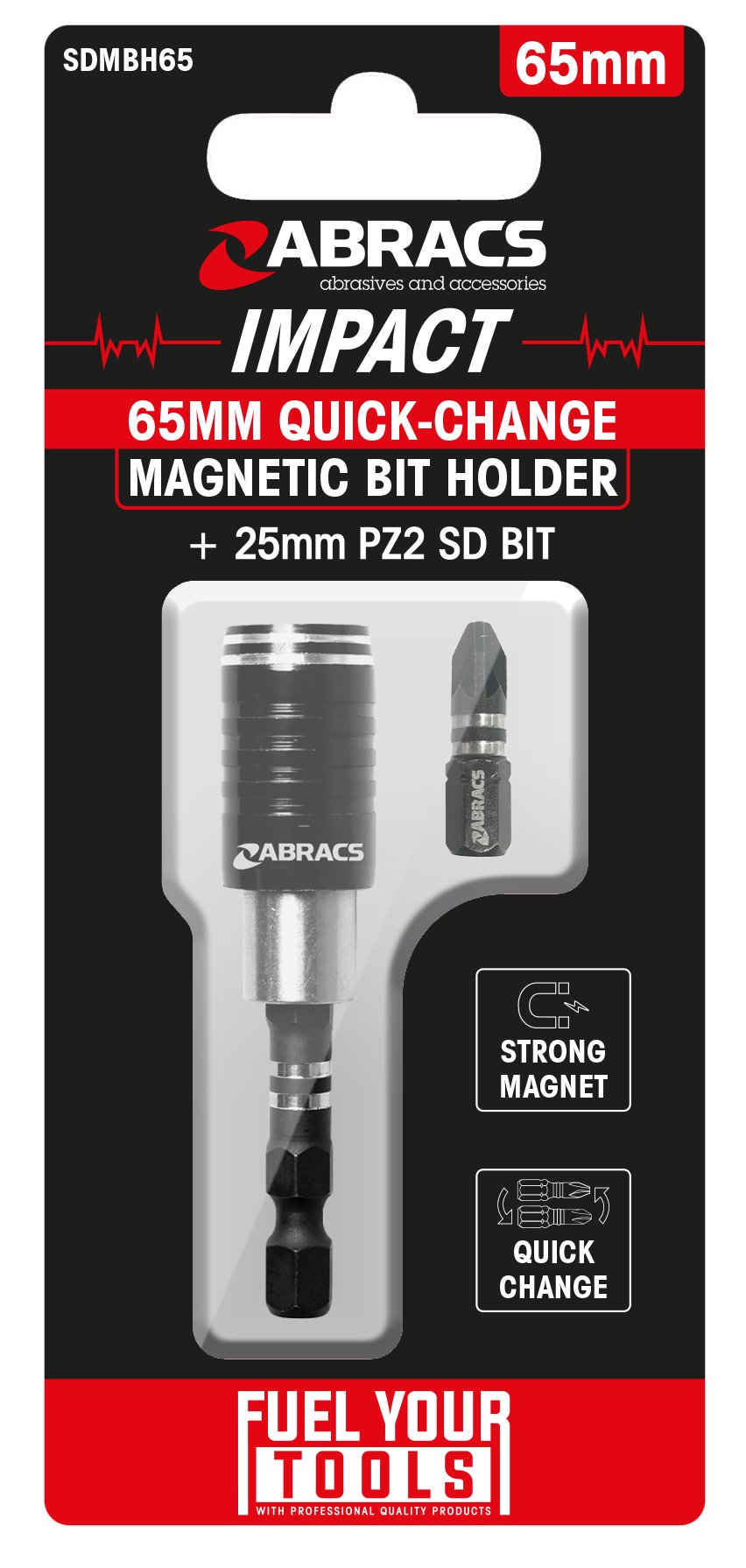 Abracs  65mm Quick-Change Magnetic Bit Holder 