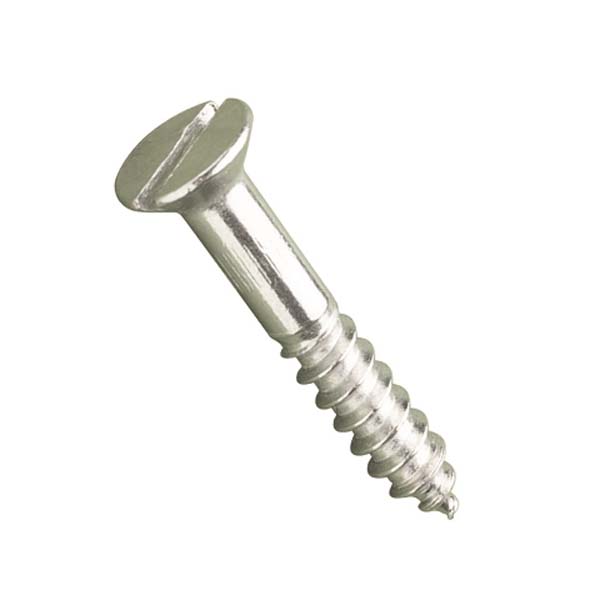 10G X 1" SLOTTED CSK WOODSCREWS A2     DIN 97