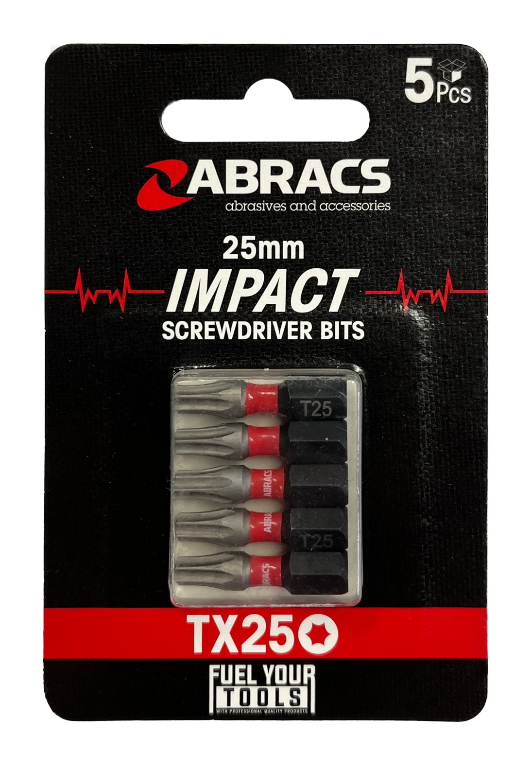 Abracs  25mm IMPACT S/D BIT - TX25 (5PC) TORX
