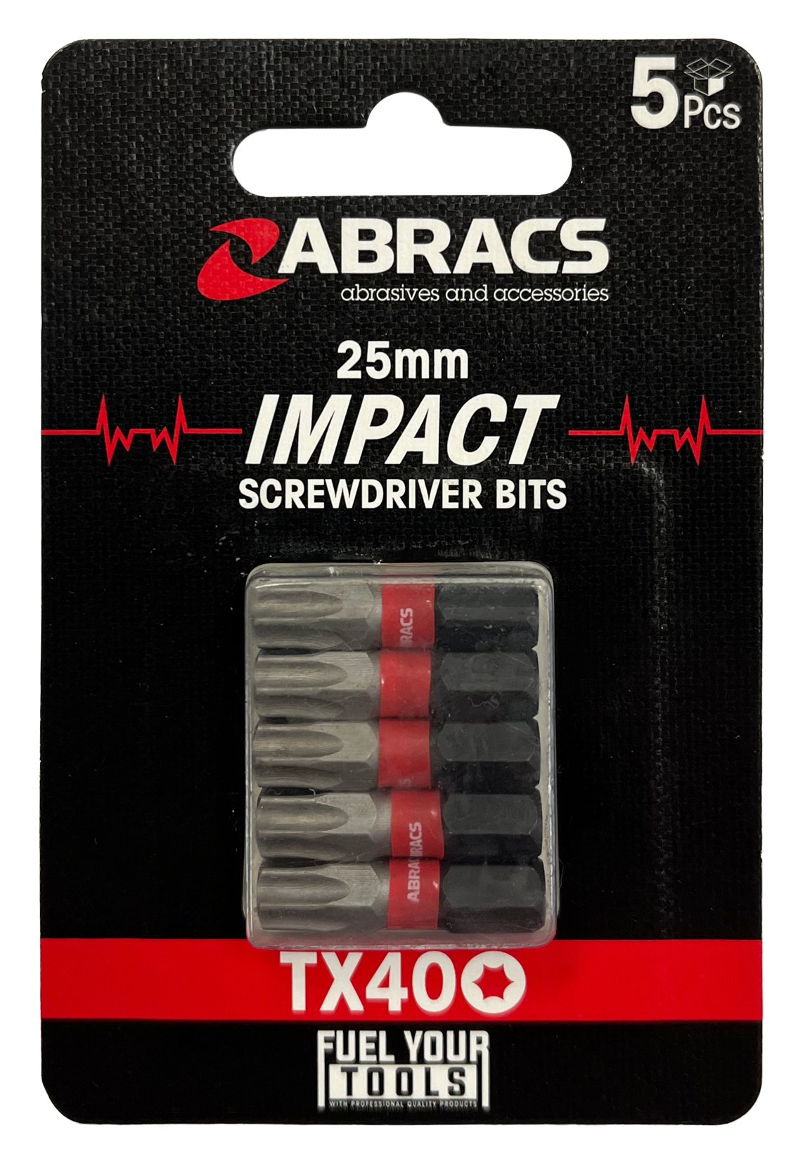 Abracs  25mm IMPACT S/D BIT - TX40 (5PC) TORX