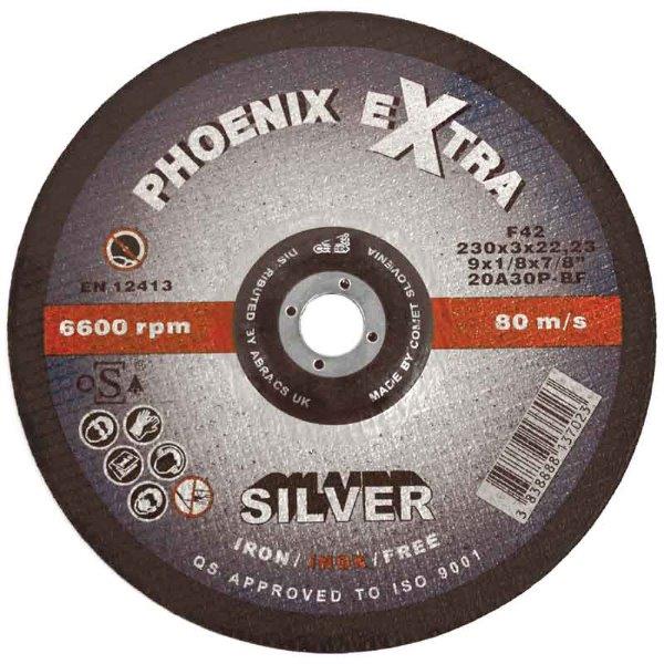 Abracs  PHOENIX EXTRA SILVER 100mm x 3mm x 16mm DPC INOX