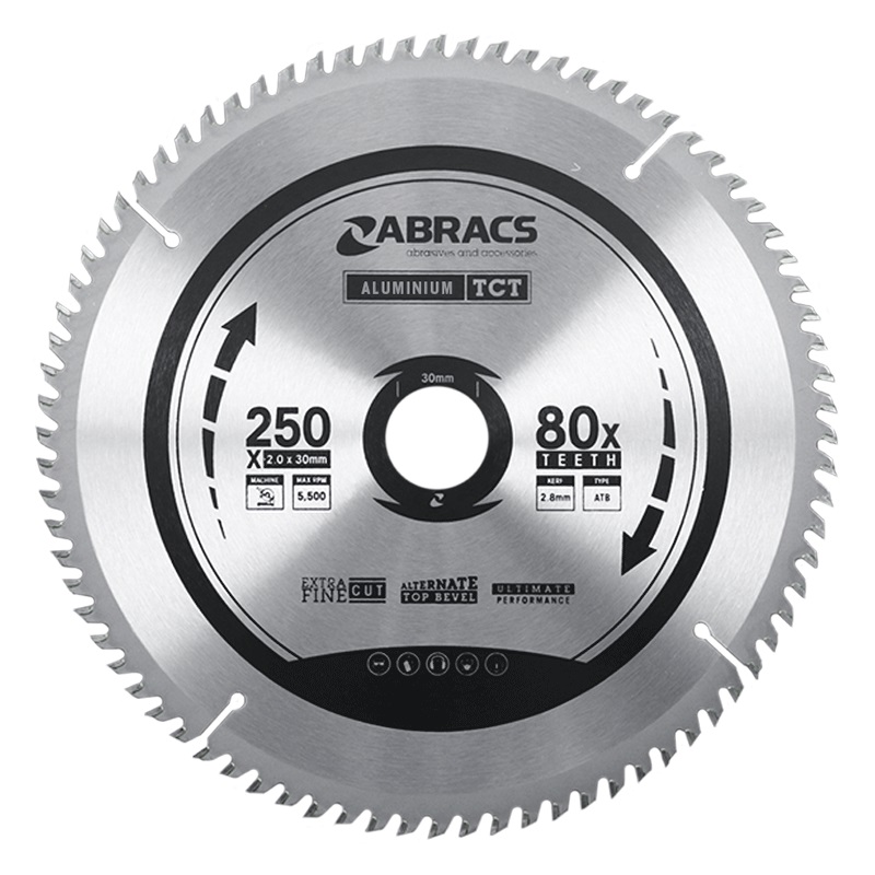 ABRACS  TCT Blade 235mm x 30mm x 80T - Aluminium
