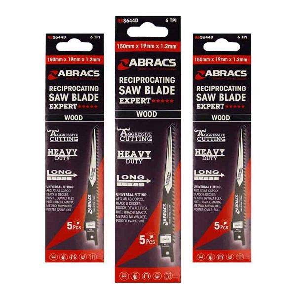 Abracs   Recip Saw Blade 300x19x1.2mm - Wood (5)
